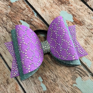 Large Mermaid rhinestone Tailless Cheer Bow