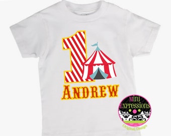 Circus Personalized Birthday shirt