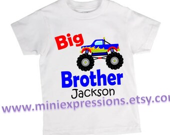 Big Brother Monster Truck Personalized