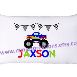 Personalized  Monster Truck  PillowCase