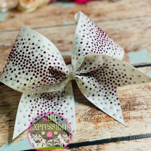 Blue Ombré Rhinestone Cheer Bow  Cheerleading/ cheer bows/ competition bow/ school cheer/ allstar