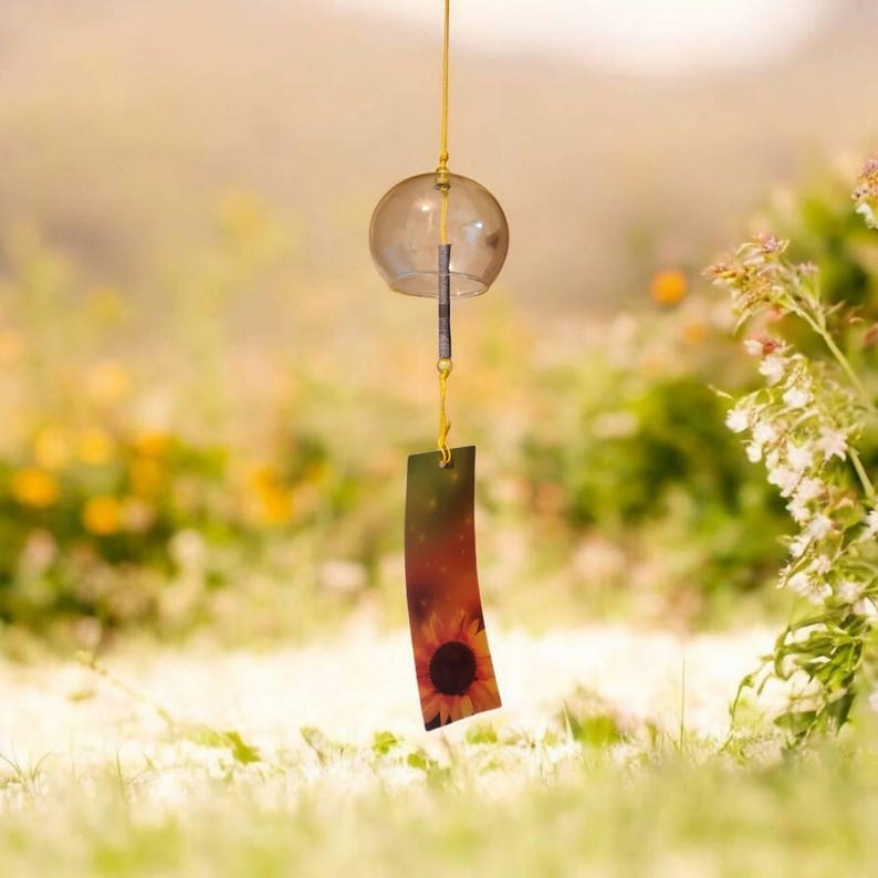 Furin giapponese in ceramica - Monte Fuji rosso in vendita online