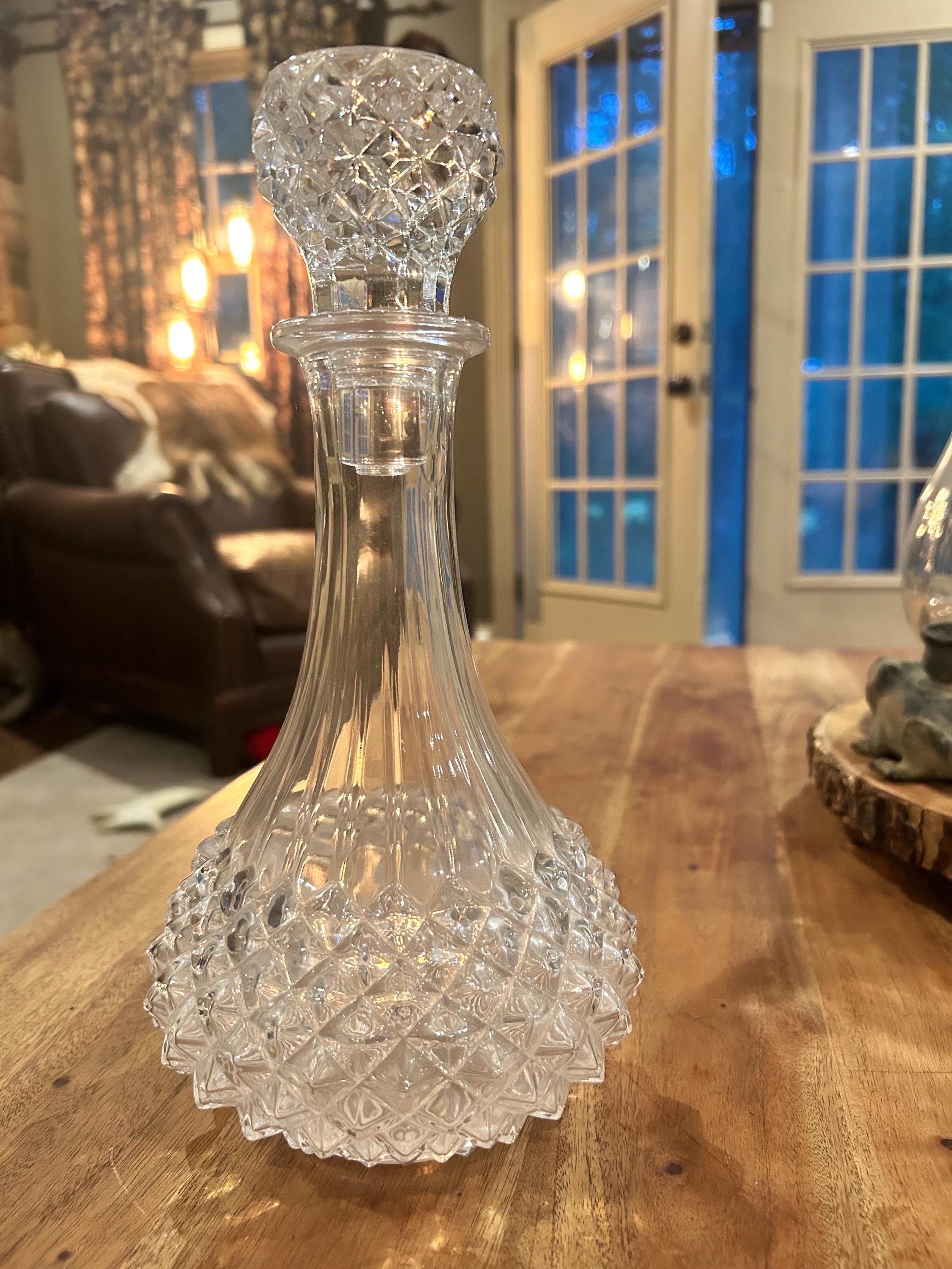 Cristal D'arques-durand Longchamp Decanter - Etsy