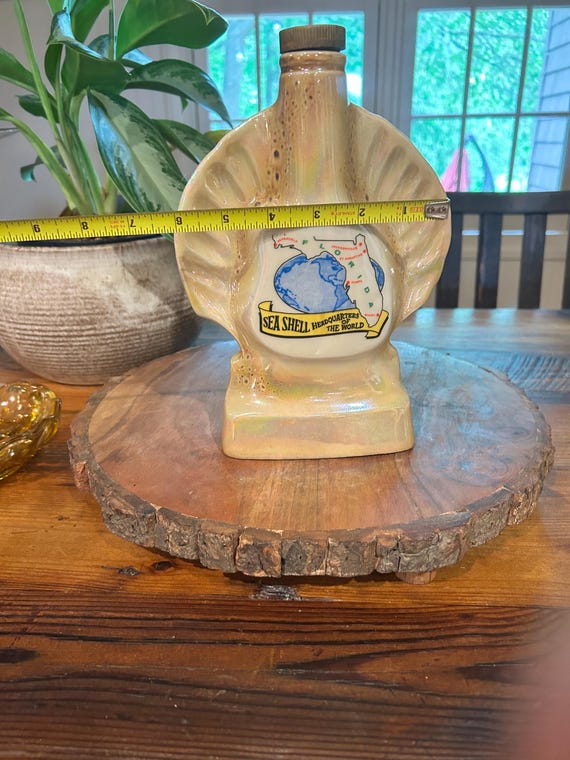 Vintage 1968 Jim Beam Sea Shell Decanter: Florida Souvenir - Etsy