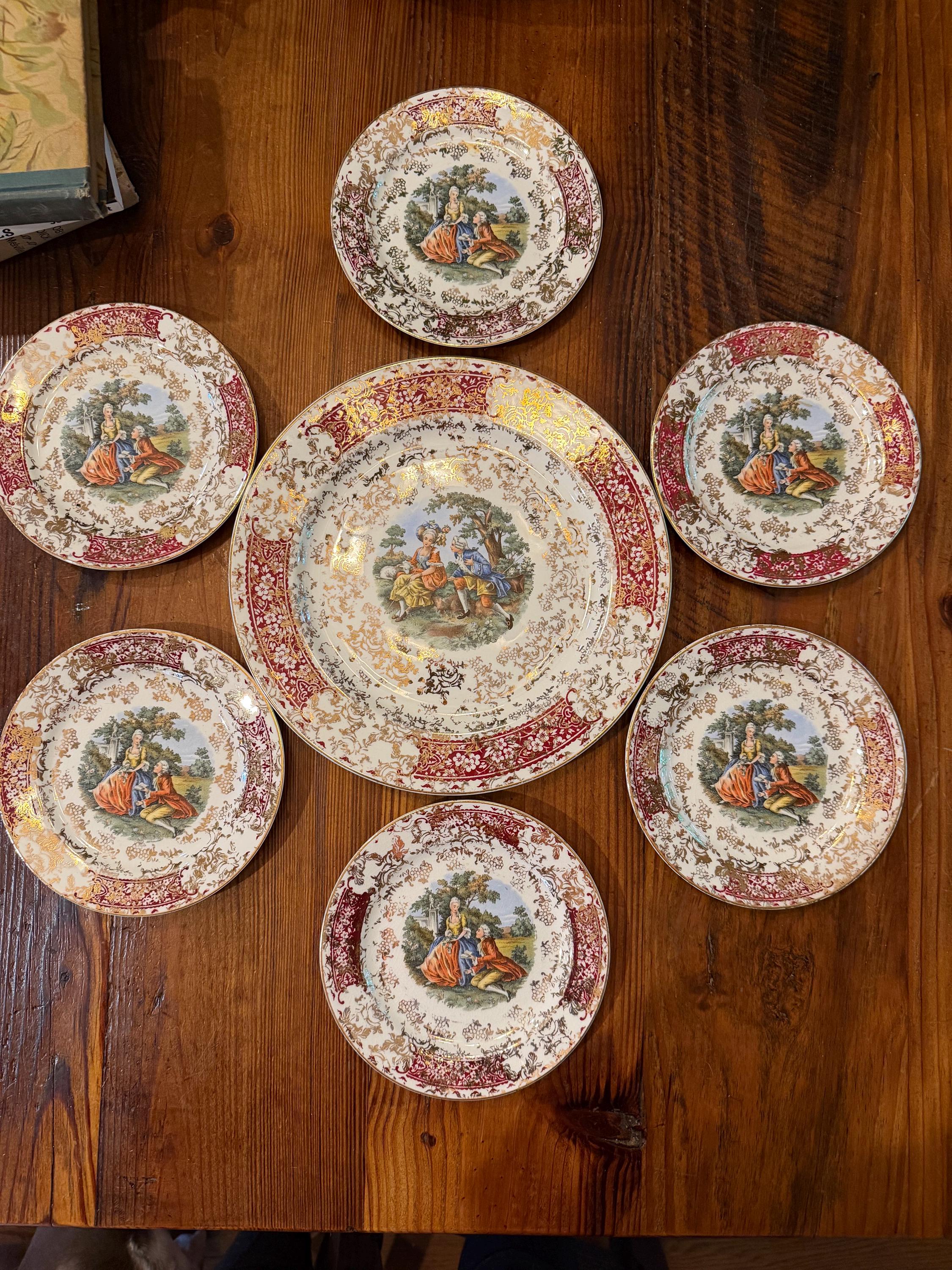 Colonial 22k Plate - Etsy