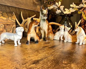 Adopt-A-Pet Vintage Porcelain Dogs & Cats | Buyer’s Choice Figurines | Ceramic Pet Collectibles