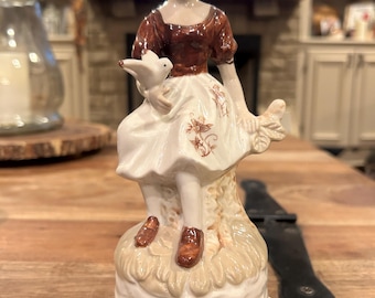 Pair - Vintage Original Arnart Creation Porcelain/bisque Victorian