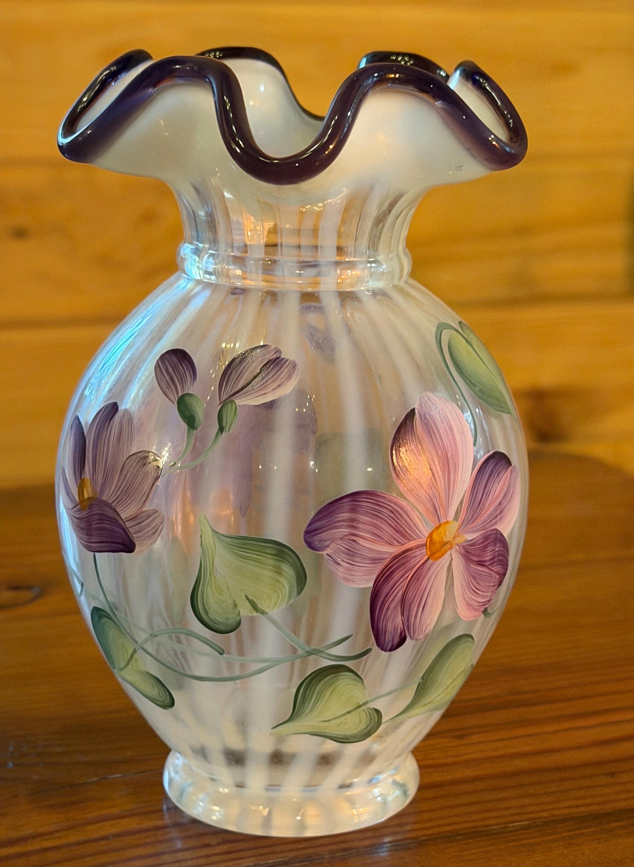 Fenton Ruffled Vase - Etsy