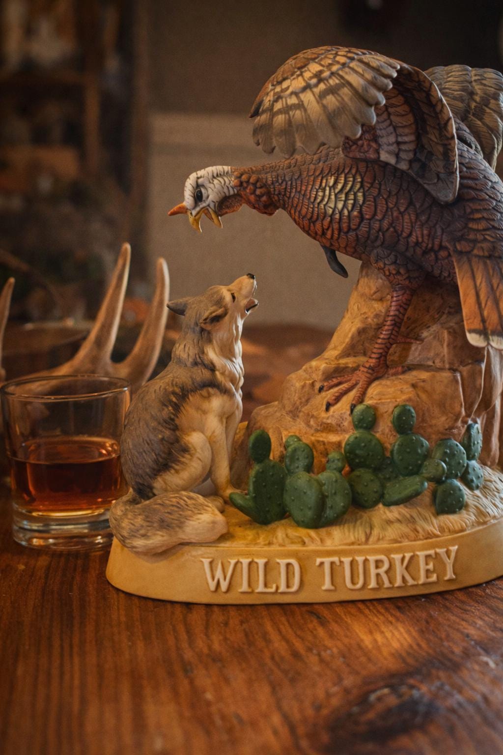 Vintage 1986 Wild Turkey Decanter Austin Nichols Porcelain Limited