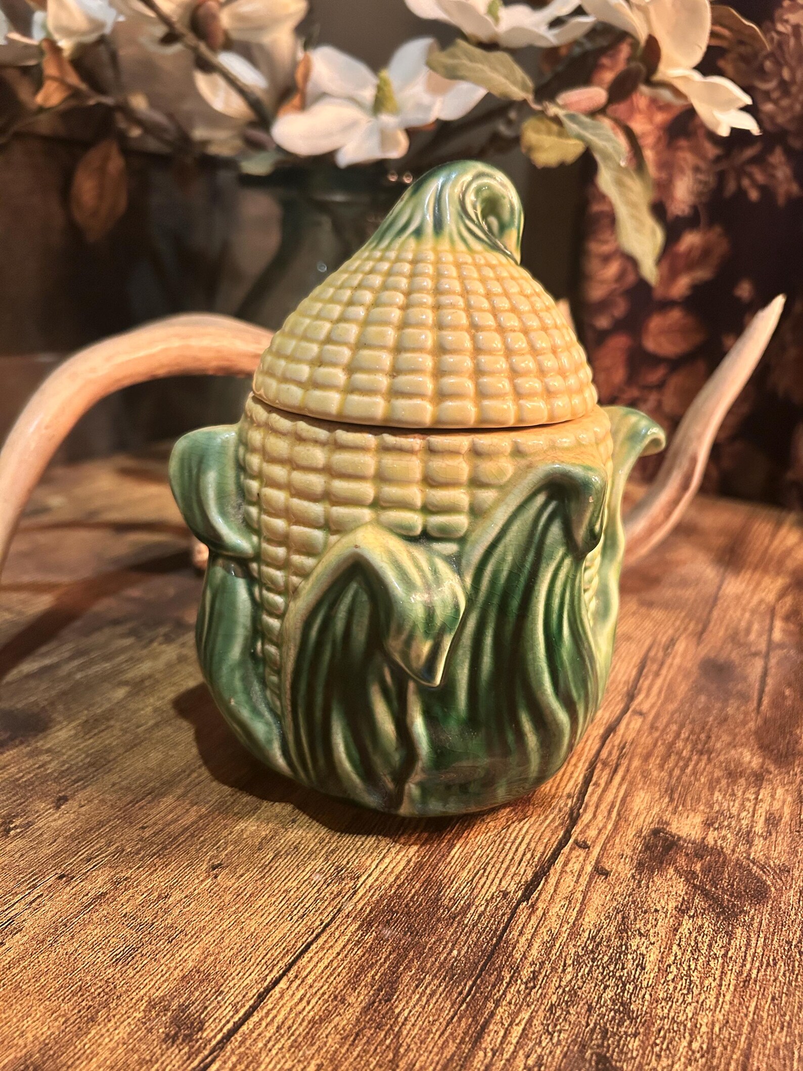 Vintage Cornware Delight – Ceramic Corn on the Cob Sugar Bowl With Lid ...