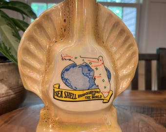 Vintage 1968 Jim Beam Sea Shell Decanter: Florida Souvenir - Etsy