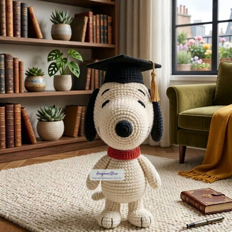 Snoopy Graduation Cap - Etsy