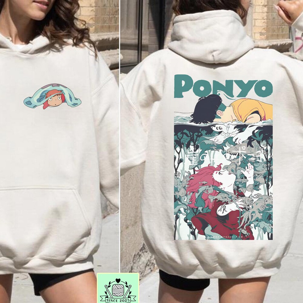 Ponyo Shirt, Sweatshirt, Hoodie, Studio Ghibli Shirt, Ponyo Shirt, Sosuke Shirt, Hayao Miyazaki Shirt, Studio Ghibli Gift Shirt New Hoodies