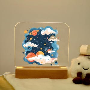 Custom Acrylic LED Night Light - Personalized Name/Text Light - Bedroom Decor Gift for Kids/Adults - Unique Birthday/Wedding Present