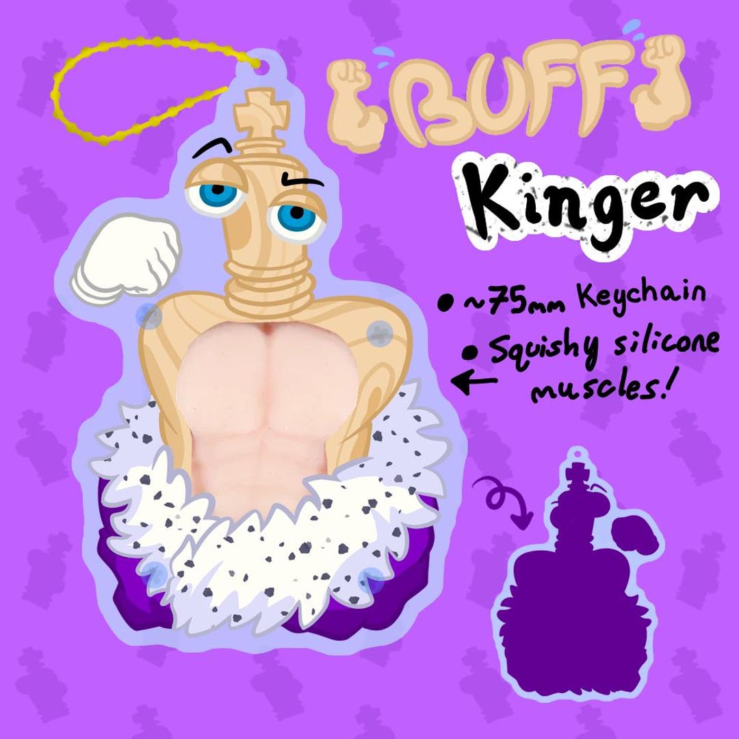 Buff Kinger Keychain [in Stock] - Etsy
