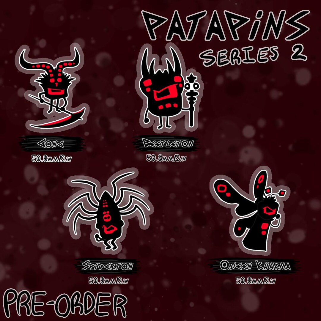 Patapins - Series 2 Acrylic Pins [PRE-ORDER] - Etsy