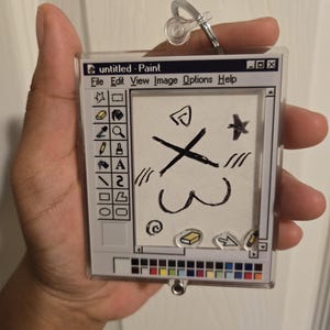 Retro Paint Customizable Shaker Keychain [pre order]