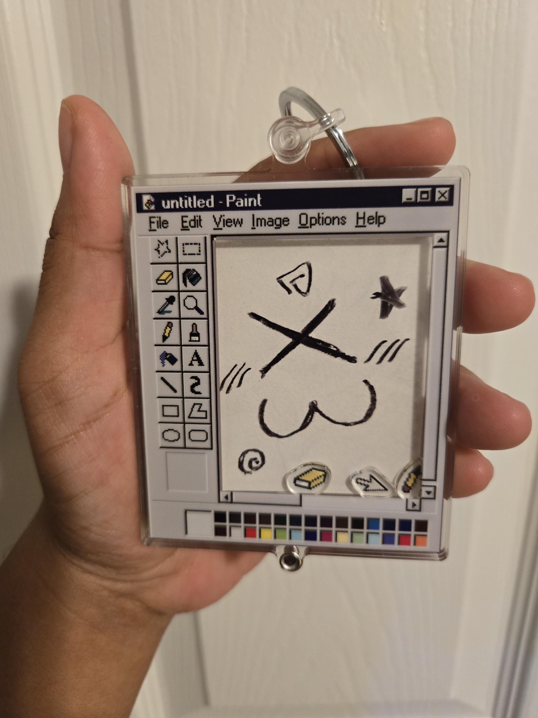 Retro Paint Customizable Shaker Keychain [PRE-ORDER]