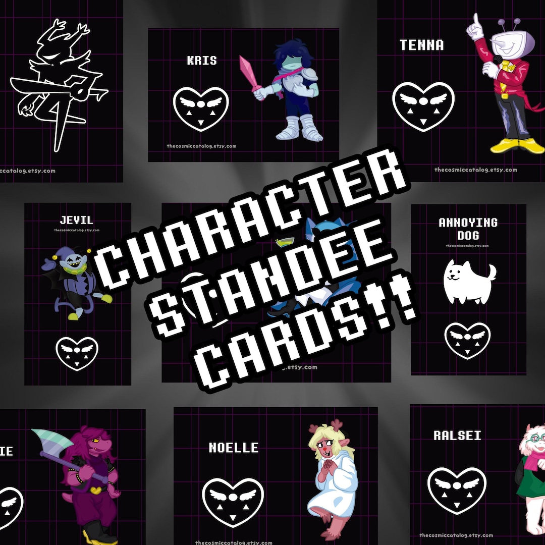 Deltarune Acrylic Character Standees *15 Characters!* [pre-order] - Etsy