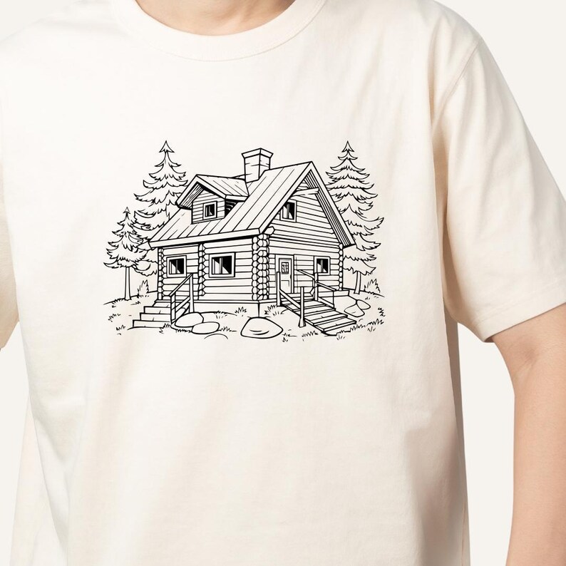 Rustic Wooden Cabin SVG Bundle, Log Cabin SVG, Mountain House SVG ...