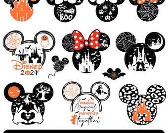 Halloween Family Trip 2024 Svg, Mouse Head SVG Clipart, Cute Pumpkin SVG for Cricut, Halloween Cut Files, Spooky SVG Designs