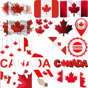 Canada SVG Bundle, Canada Day SVG, Canadian Png, Maple Leaf Svg, Canada Silhouette, Canada Flag Clipart, Proud Canadian, T-Shirt Design Png