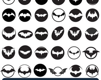 Bat svg bundle, Cute bat svg, Halloween bat svg bundle, Night bat svg, Bat wings Clip Art, Bat Silhouette, Spooky bats, Cut files for Cricut
