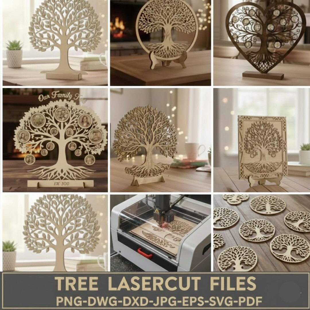 Tree of Life Svg Laser Cut Files, Celtic Family Tree Art, Family Tree ...