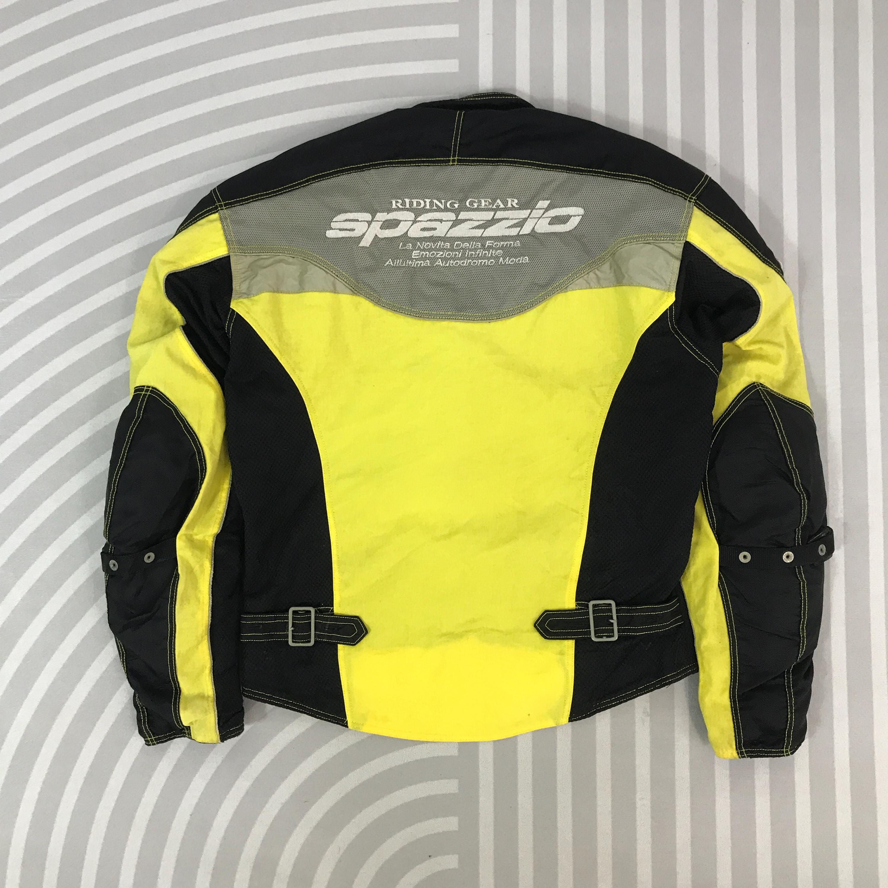 KOMINE バイクジャケット ブラック/イエロー Vintage Spazzio Komine Racing Jacket Motorcycle Biker Jacket - Etsy