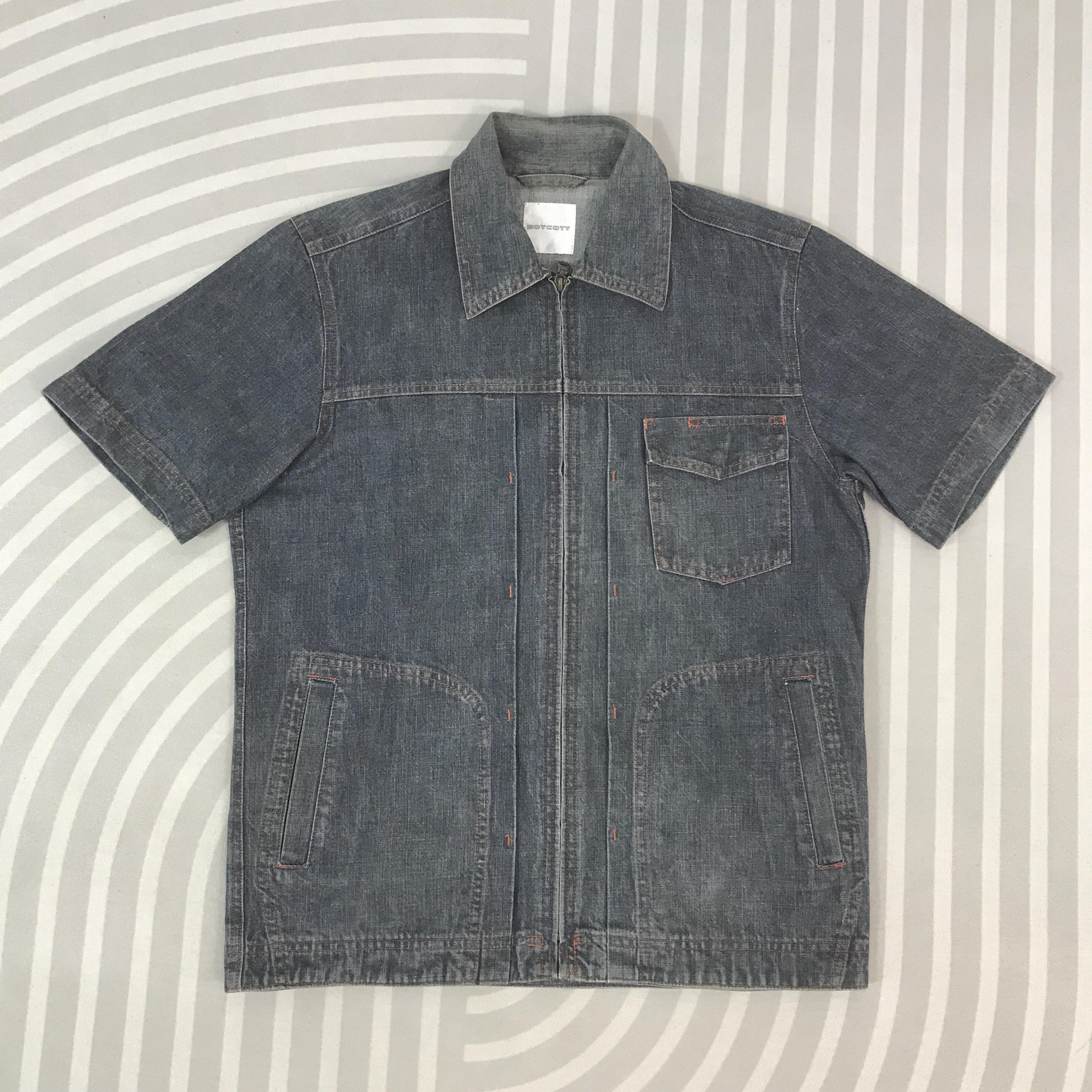 Vintage Boycott Japan Denim Worker Design Shirt Zip Jacket - Etsy