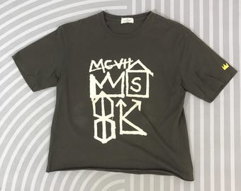 Camiseta vintage estilo cropped de Jean-Michel Basquiat