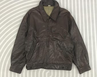Rare Vintage Japanese Brand Fly Leather Jacket 1990s - Etsy