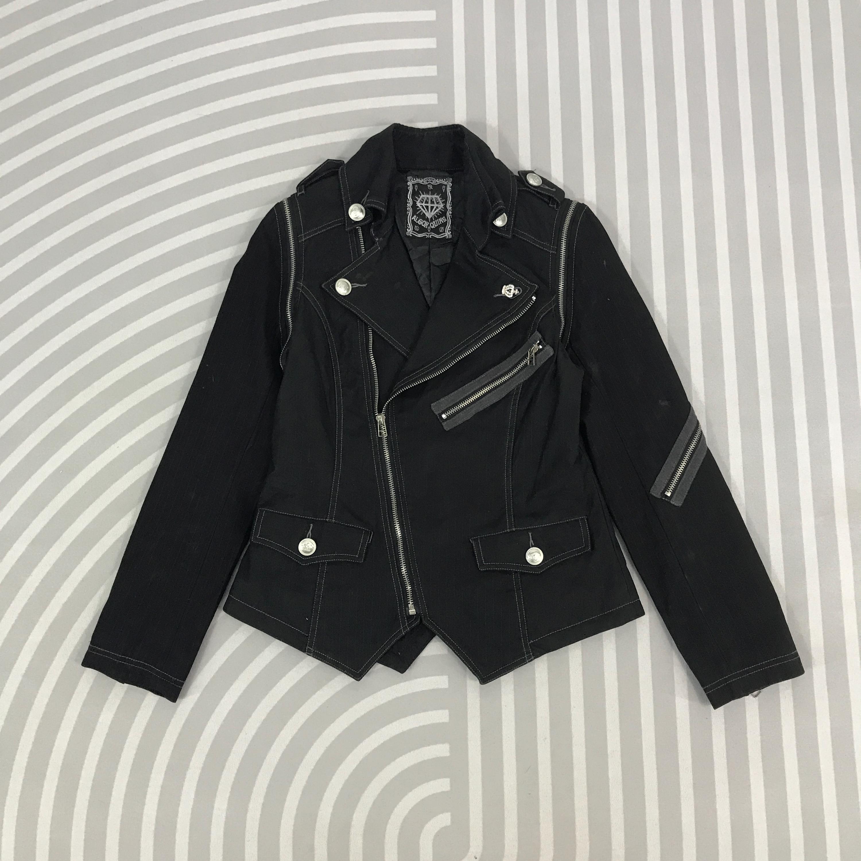 Vintage Algon Quins Punk Japan Black Jacket If Six Was Nine Style