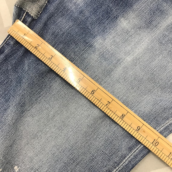 Vintage Edwin 503 Regular Patchwork Jeans Feded d… - image 5