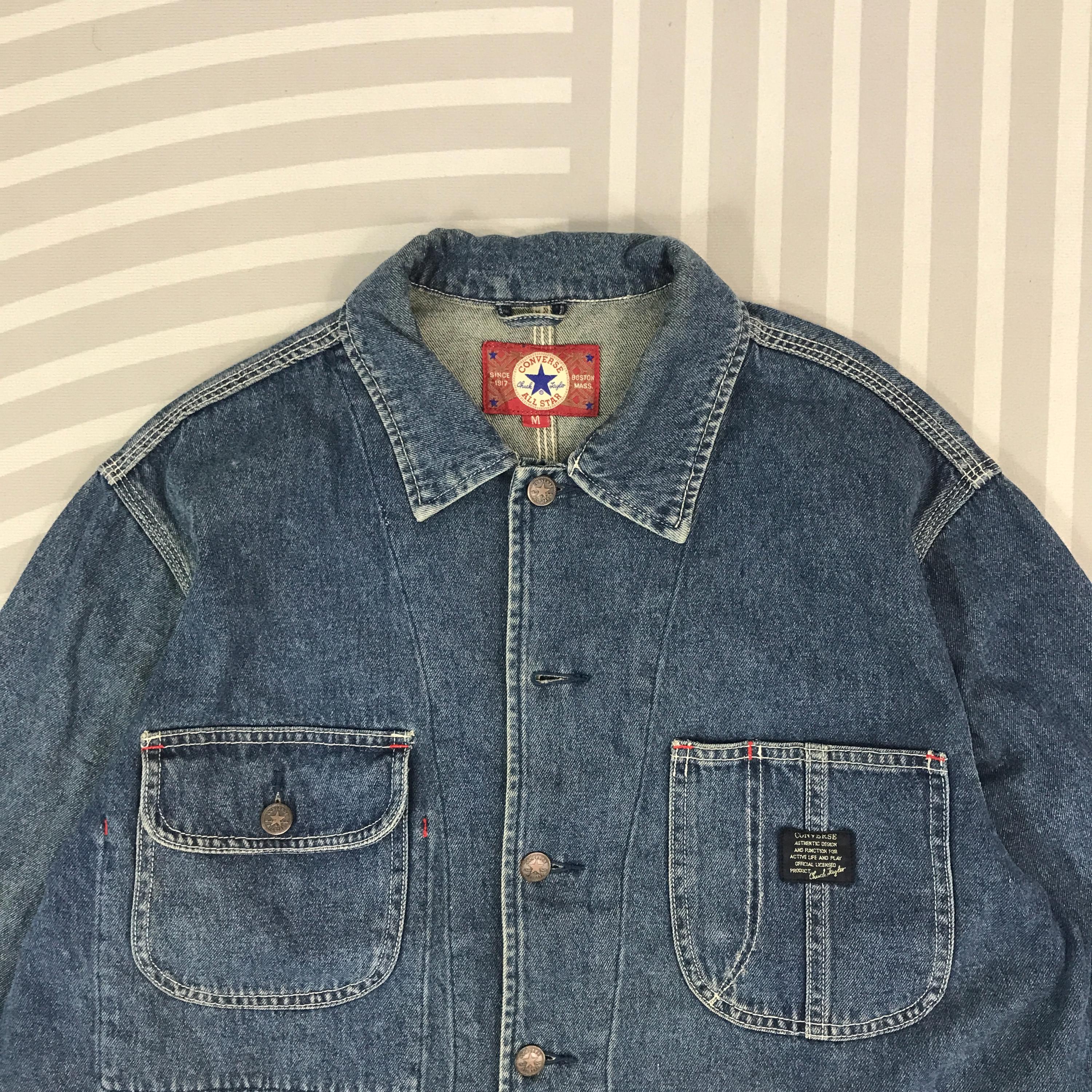 Vintage Converse Denim Chore Design Button Jacket - Etsy Israel