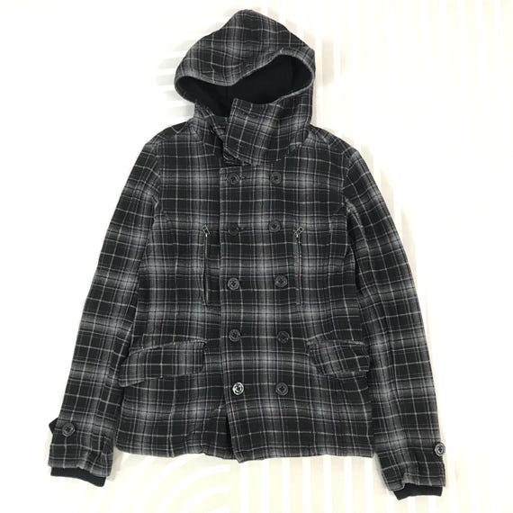Vintage in the Attic Tartan Design Hoodie Jacket - Etsy New Zealand