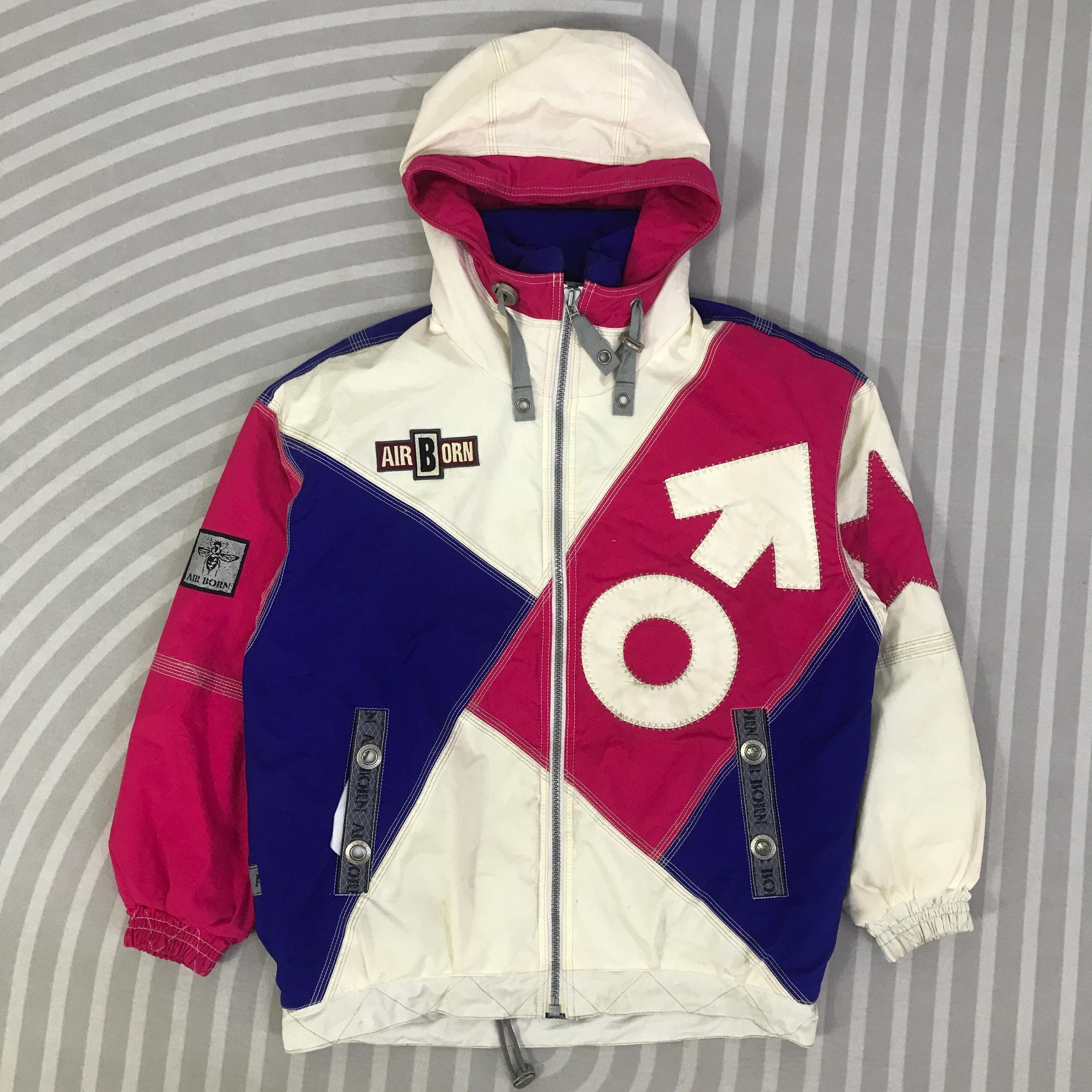 Vintage Airborn Design Ski Jacket Multicolour Design Jacket - Etsy