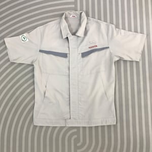 Vtg Toyota work uniform japan short sleeve jacket