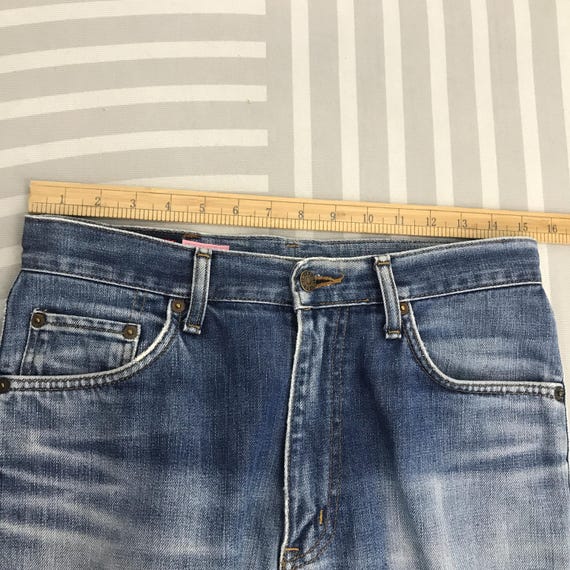 Vintage Edwin 503 Regular Patchwork Jeans Feded d… - image 3