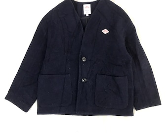 DANTON wool coat jacket 胡桃ボタン size 42 Vtg Danton Japan Wool Button up Jacket - Etsy