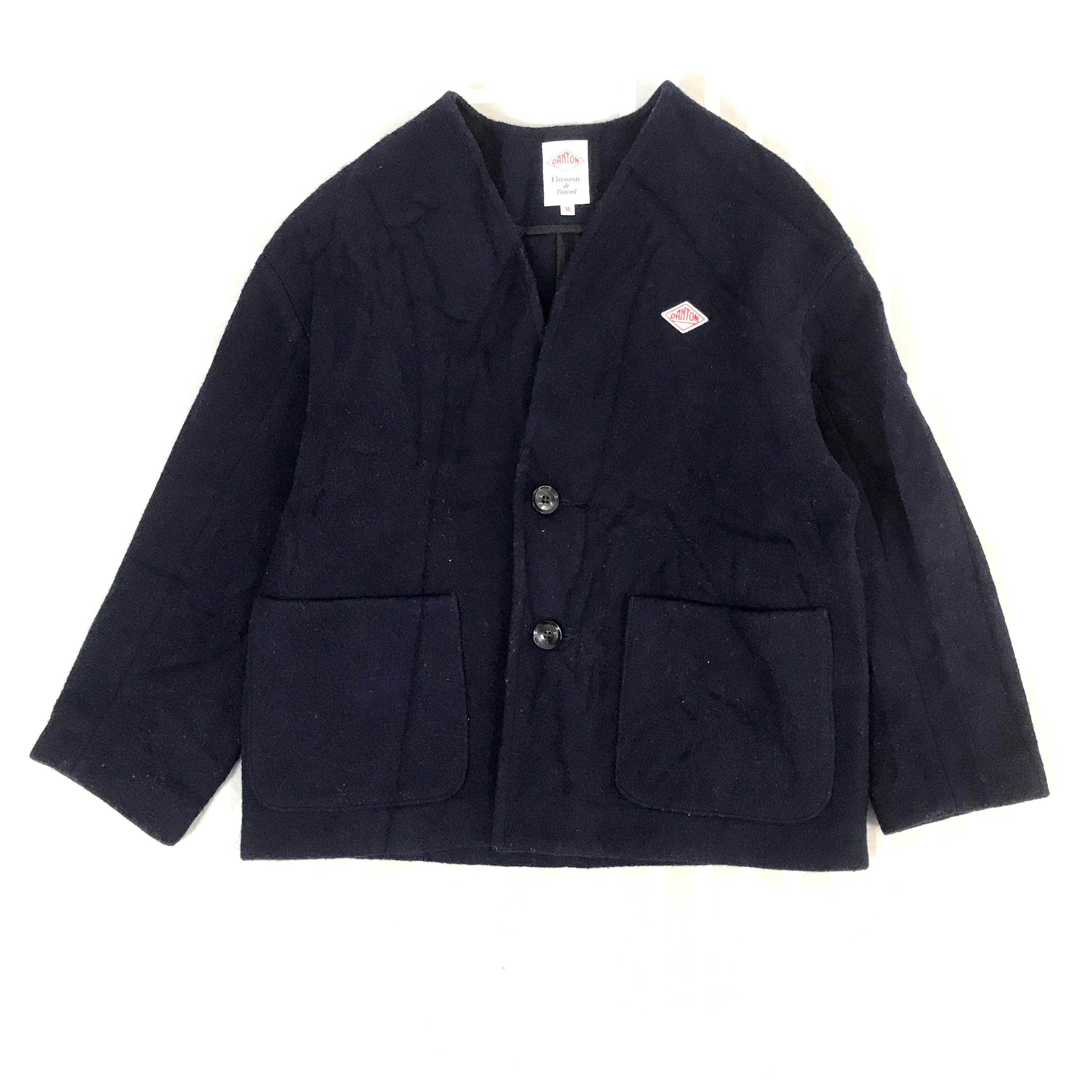 DANTON wool coat jacket 胡桃ボタン size 42 Vintage Danton Japan Wool Button up Jacket - Etsy