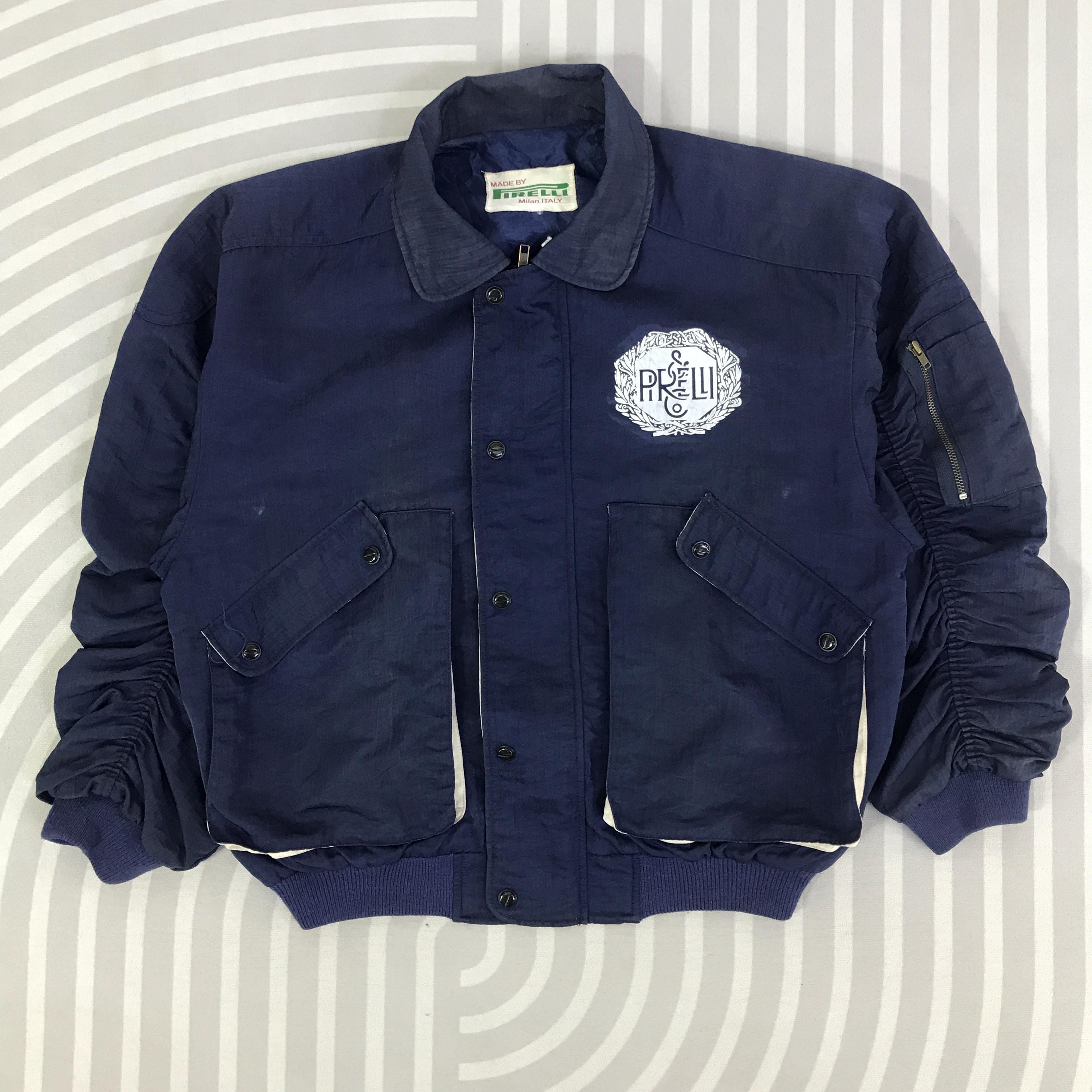 Vintage 90s Pirelli Bomber Jacket - Etsy