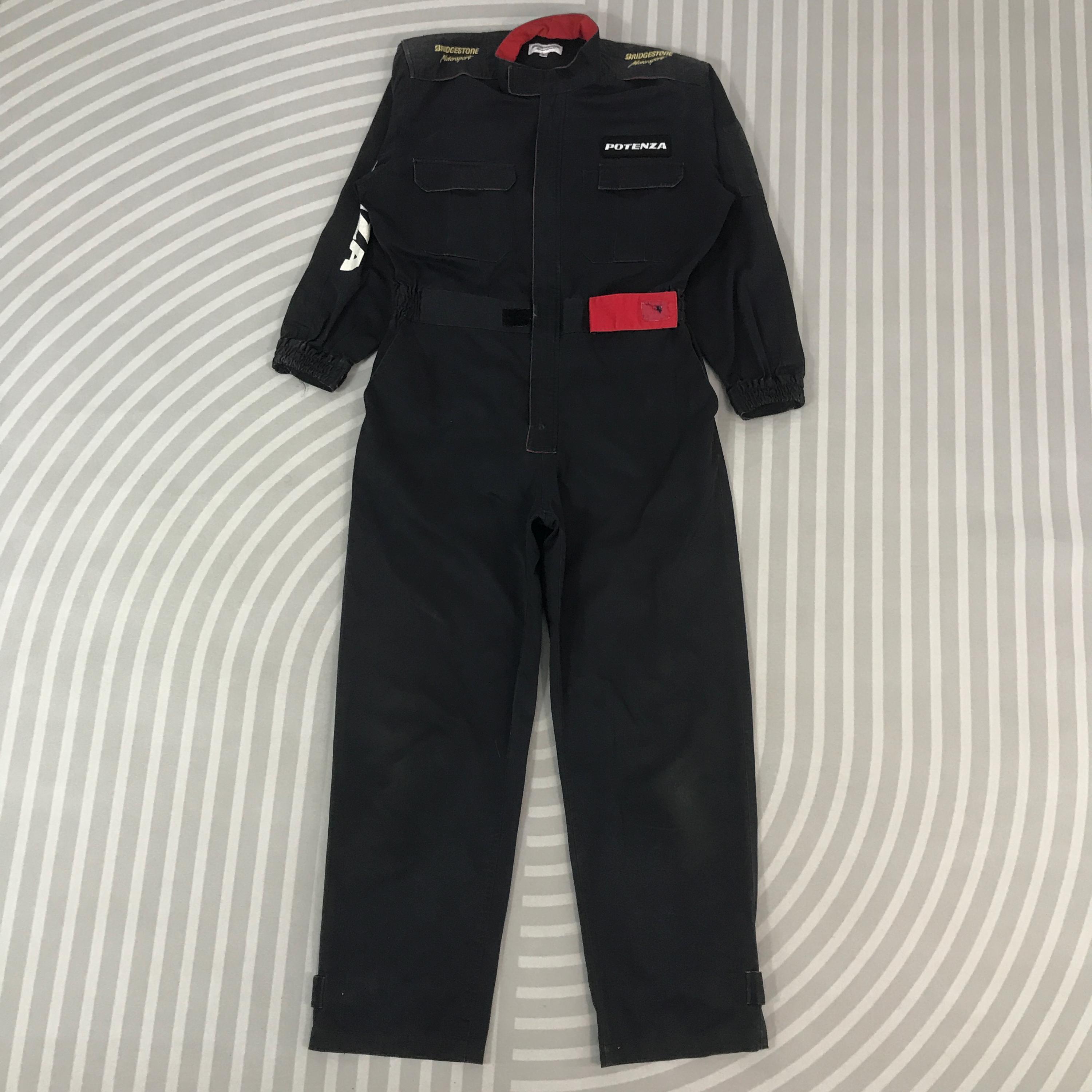 Vintage Potenza Bridgestone Racing Coverall Jacket Rare Coverall