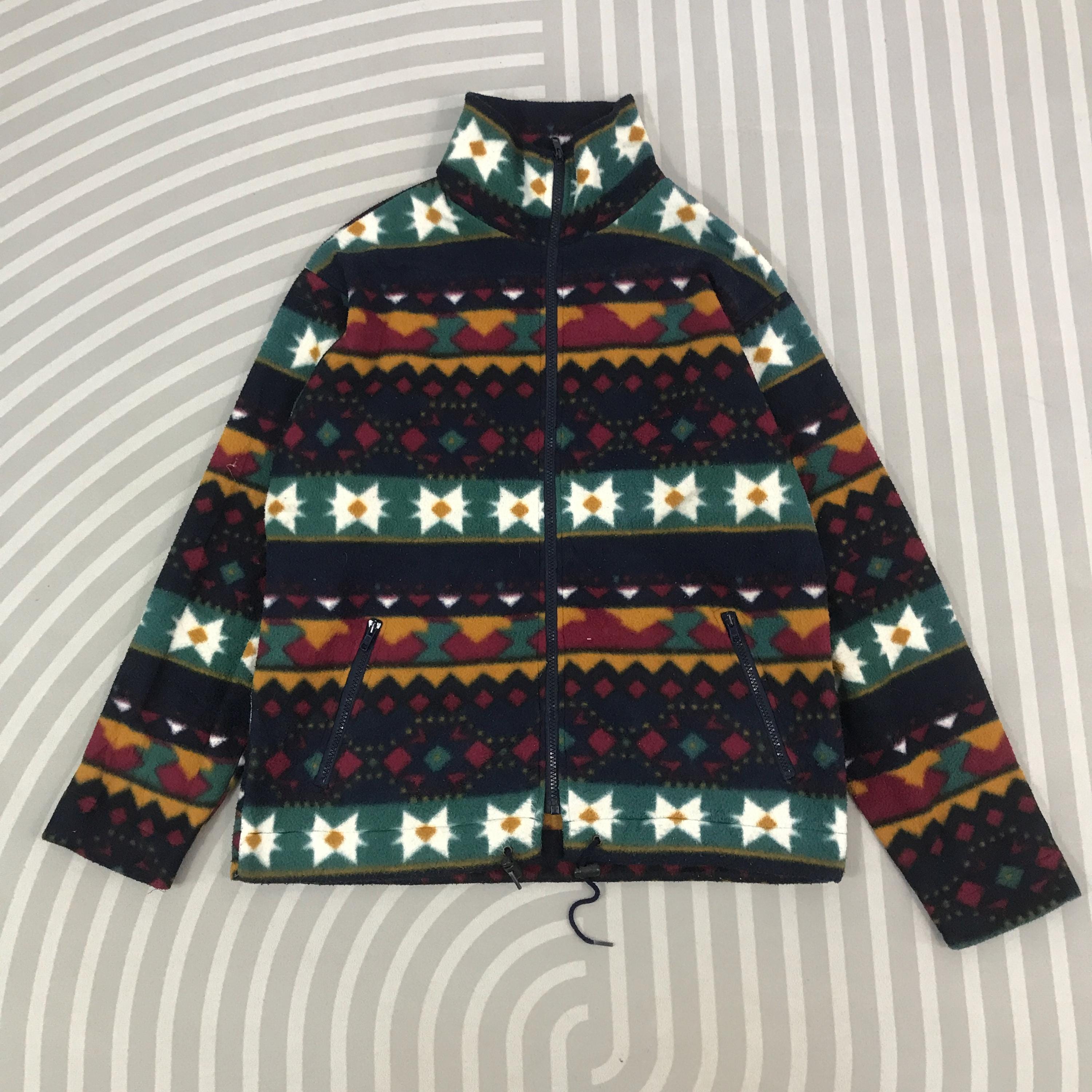 Vintage Mizuno X Allsports Fleece Zippered Navajo Design Jacket - Etsy