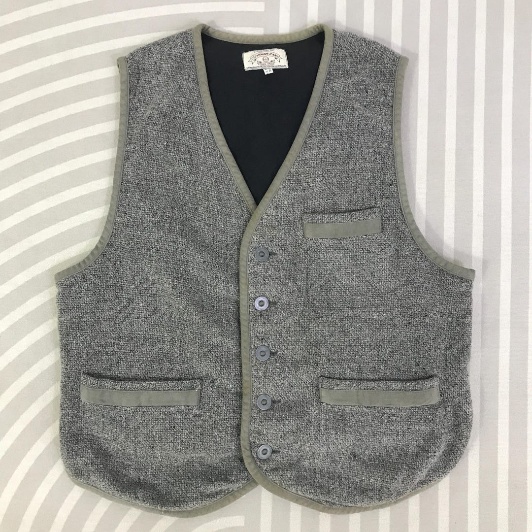 Vintage Armani Jeans Button Vest - Etsy