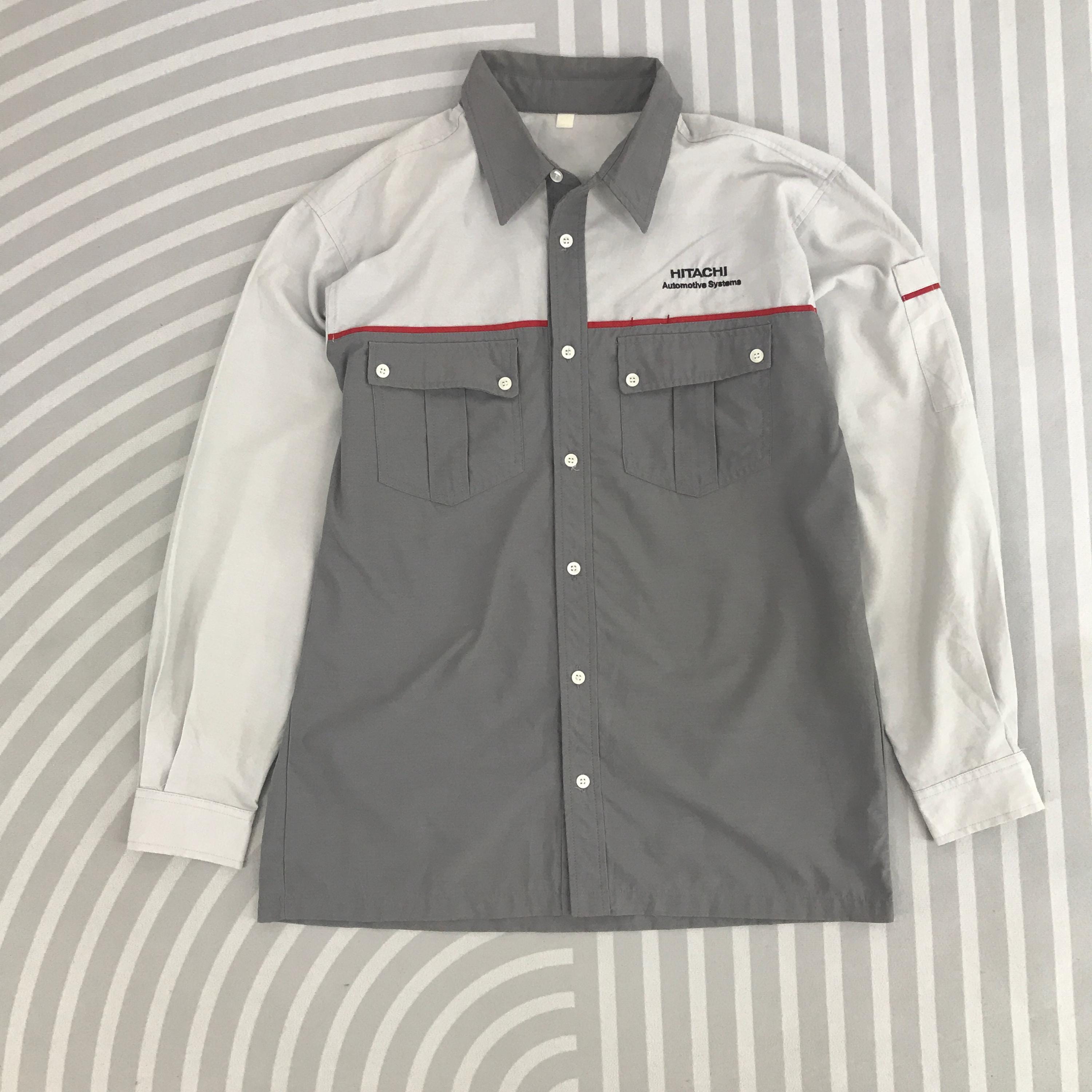 Vintage Hitachi Work Japan Uniform Button up T-shirt - Etsy