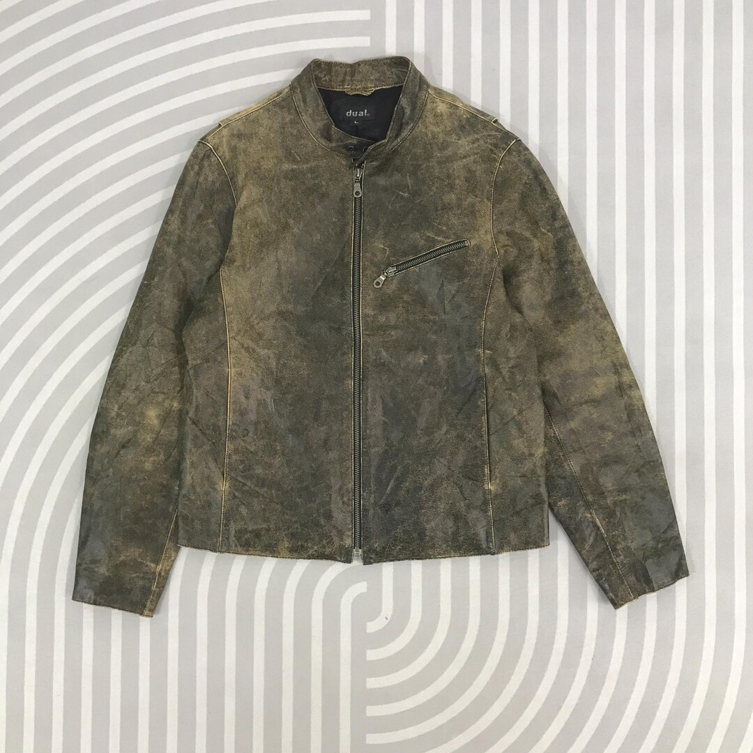 希少 ユーロヴィンテージ ショールカラーレザージャケット フェード 希少 ユーロヴィンテージ ショールカラーレザージャケット フェード
