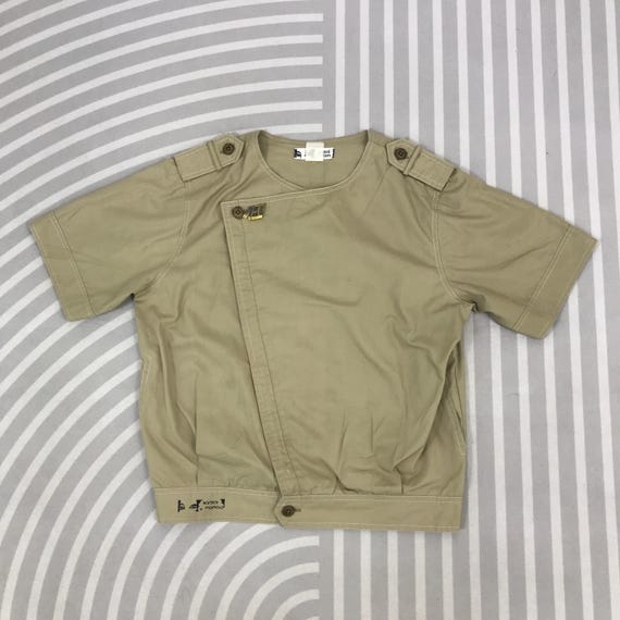 Kansai Yamamoto, Vintage Kansai Yamamoto short sleeve Jacket zipped