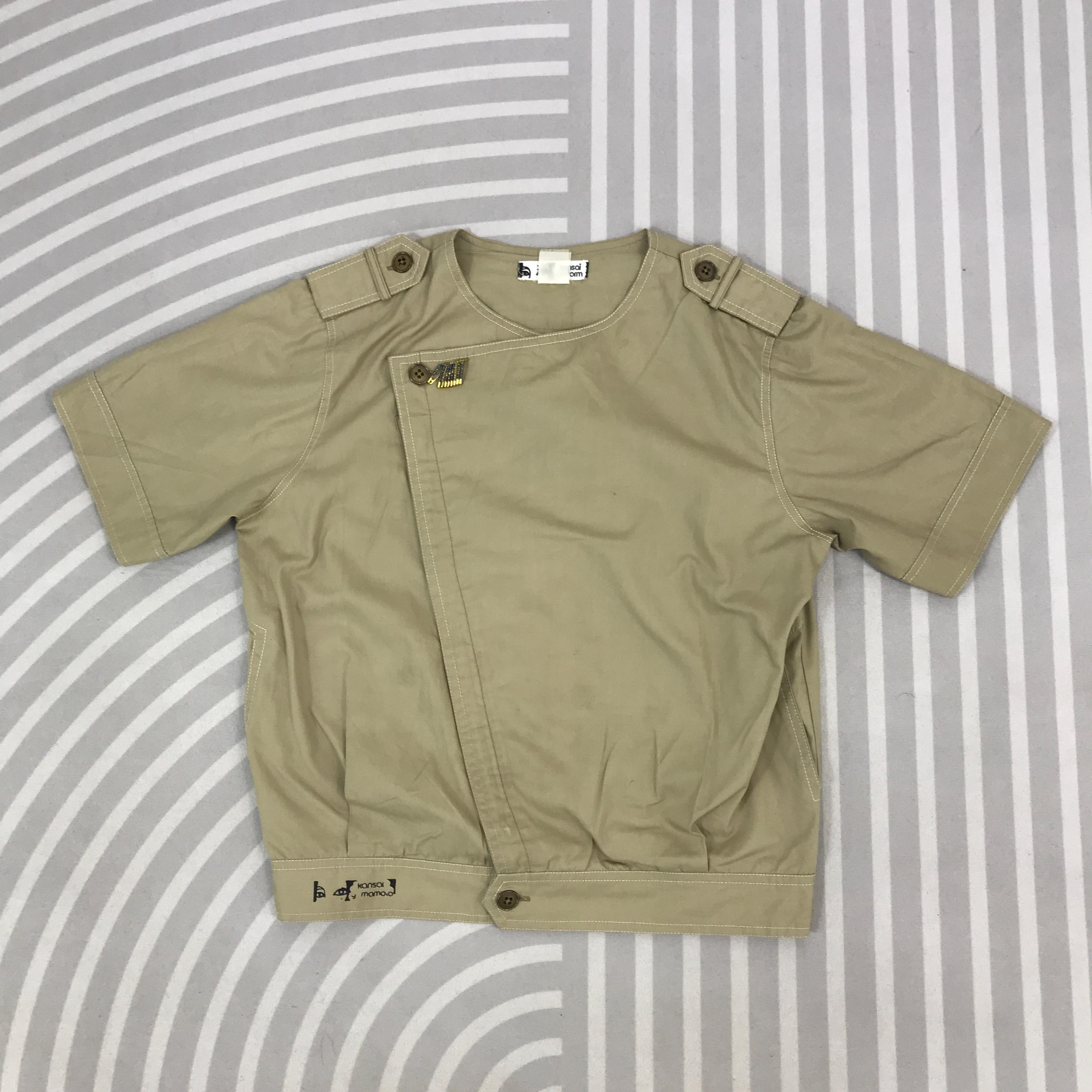 Kansai Yamamoto, Vintage Kansai Yamamoto short sleeve Jacket zipped
