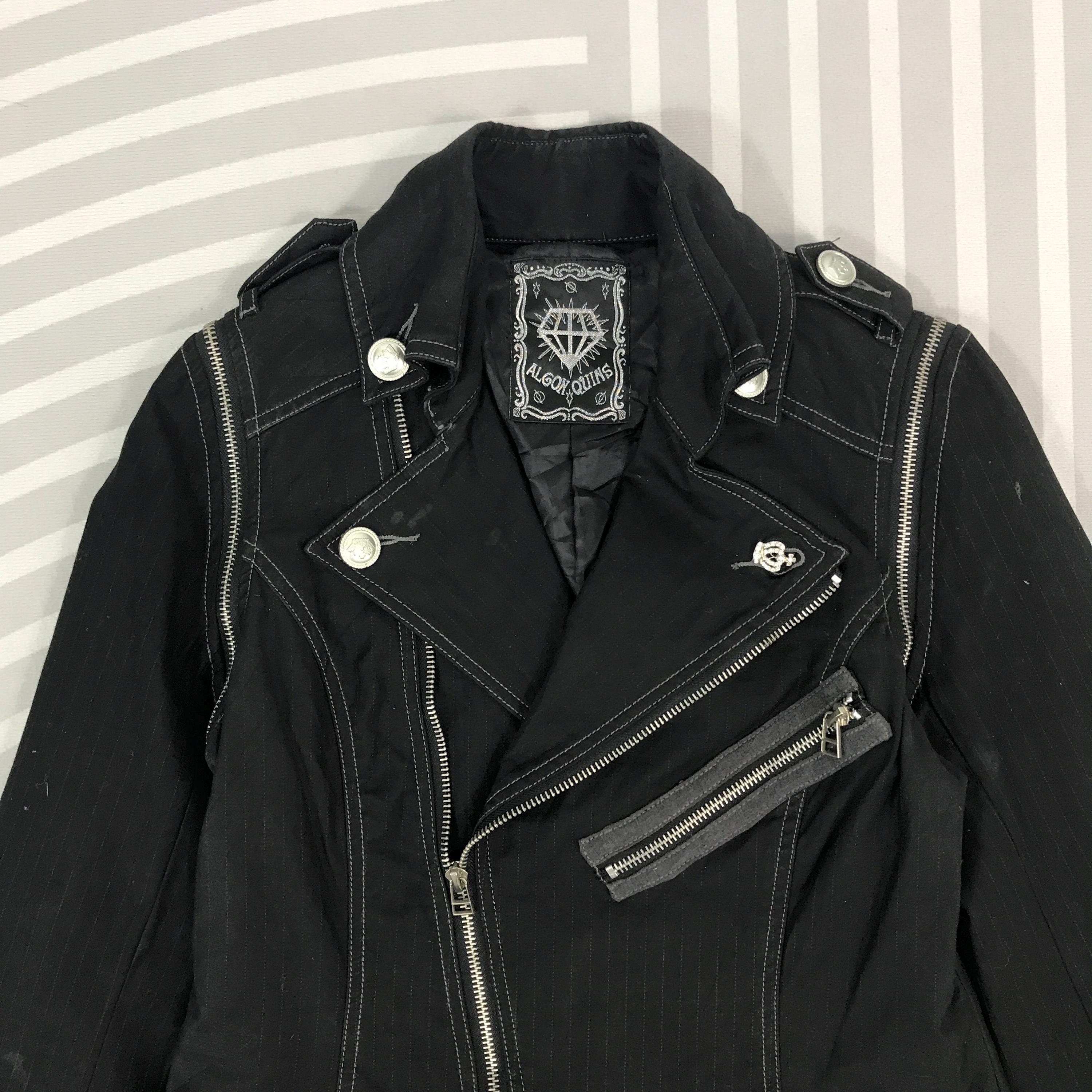 ALGONQUINS ジャケット ブラック Vintage Algon Quins Punk Japan Black Jacket If Six Was Nine Style